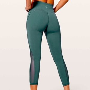 NWT lululemon Train Times 7/8 Pant Sea Steel